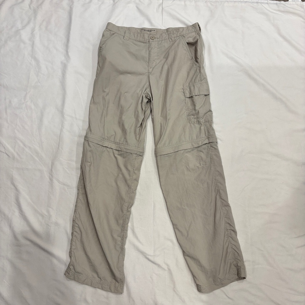 Columbia Kids Convertible Hiking Pants Omni-Shade Zip-Off Size 14/16